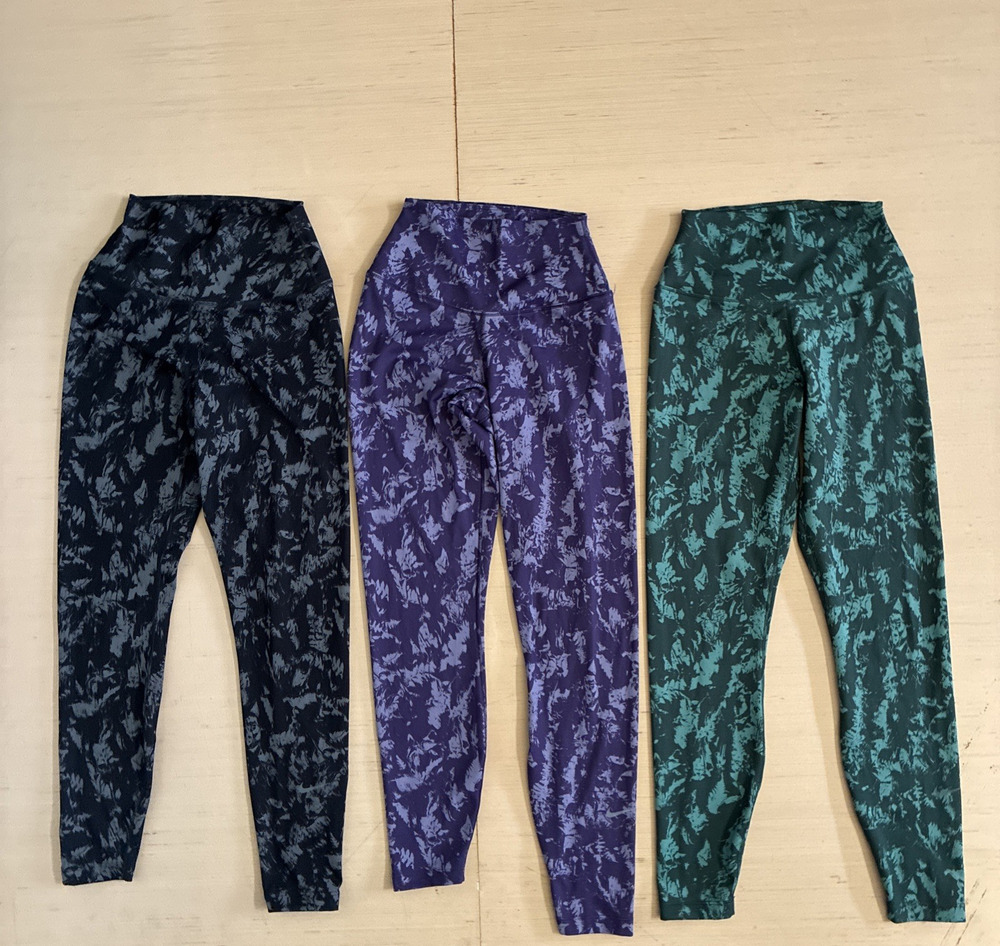 Nike One Dri Fit Lot Of 3 Women's Size XS High Waisted 7/8 Printed Leggings